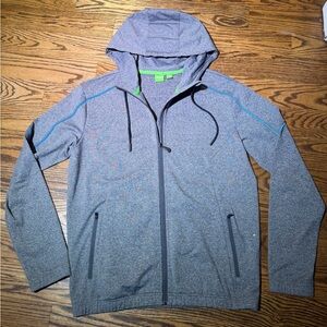 HUGO BOSS SAGGYTECH Hooded jacket Sz L stretch Great condition!